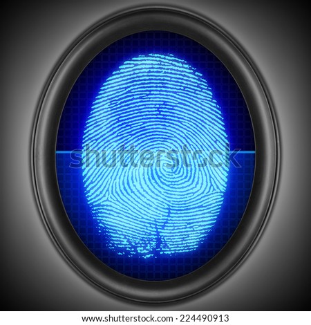 Finger-print scanning. Touch-id.