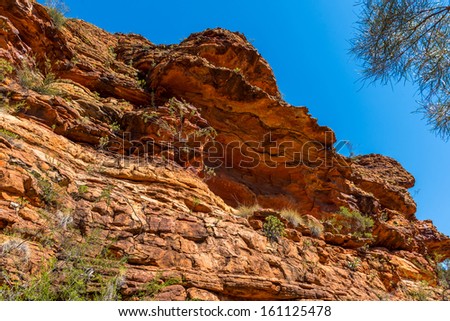 Kings Canyon rocks in outback Australia