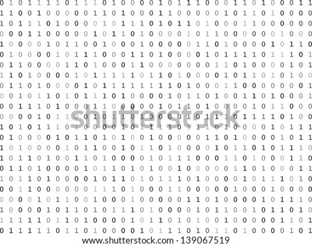 Flat binary code screen listing table cypher