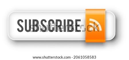 Subscribe RSS button for internet web site