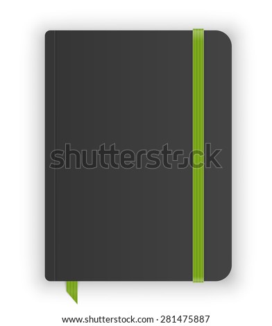 Moleskin notebook vector image