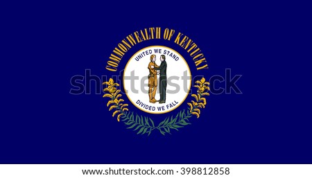 Kentucky USA State Flag. Vector Illustration