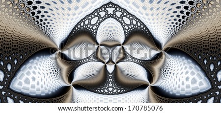 Abstract fractal background - Warrior of light - abstract resemblance of an angel