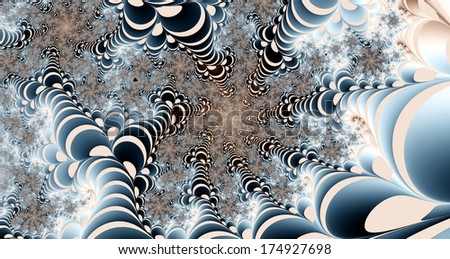 Abstract light blue and white background with pillars descending downwards in a spiraling pattern