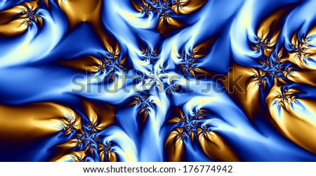 Abstract high resolution colorful background with a detailed spiral flower-like pattern in rainbow colors