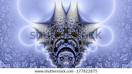 Abstract cold purple, white and black background with a tree-like branching pattern