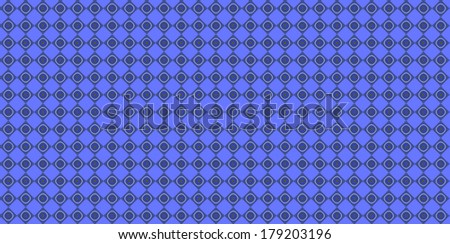 Blue abstract fractal background in high resolution with a detailed simple geometric pattern consisting of a grid of squares with circles within.