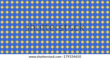 blue and yellow abstract fractal background in high resolution with a detailed simple geometric pattern consisting of a grid of interconnected squares and circles