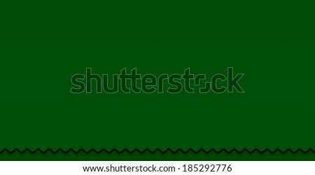 Simple dark green background with a detailed almost black green wavy pattern at the bottom