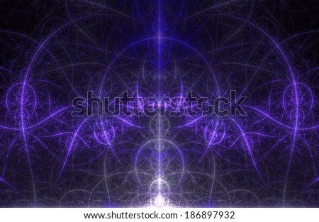 Abstract dome-like background with a shining center and a detailed decorative pattern in purple color and in high resolution