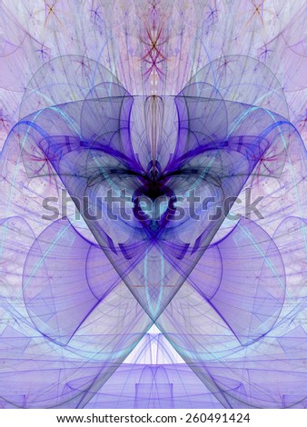 Abstract modern triangular fractal background in high resolution in pastel pink,purple,teal