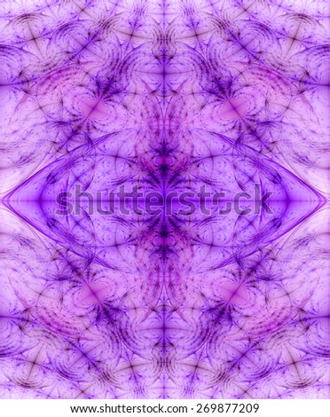 Abstract high resolution fractal background with a detailed diamond shaped pattern in pastel pink