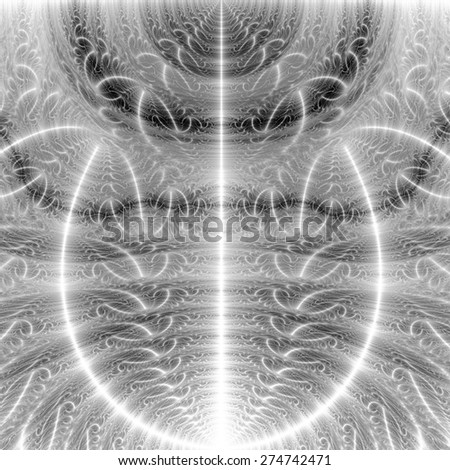 Abstract bright vivid black,grey,white leafy background with a detailed pattern on it and a large black central leaf