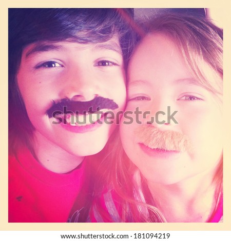 Kids with Mustaches - Instagram filter