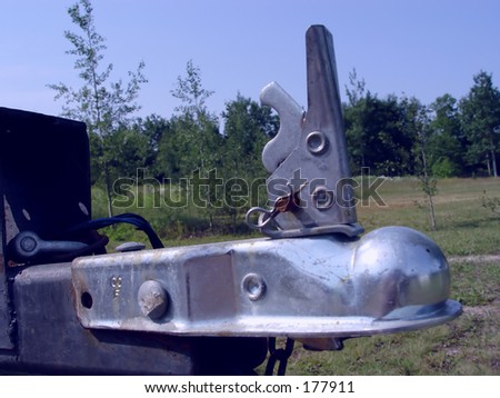 Metal Hitch on a trailer