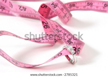 Lose Weight Before the wedding - Ring and Measuring Tape