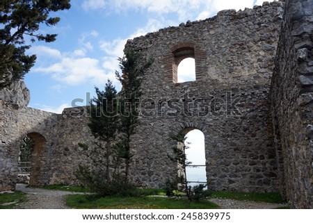 Inside Buffavento castle near Nocosia, North Cyprus