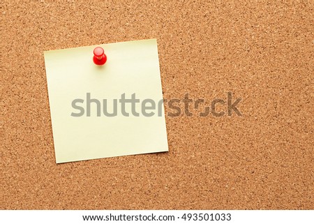 cork board with blank notes Foto stock © 