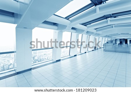 contemporary hallway of modren building