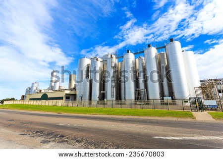 chemical factory exterior against sky
