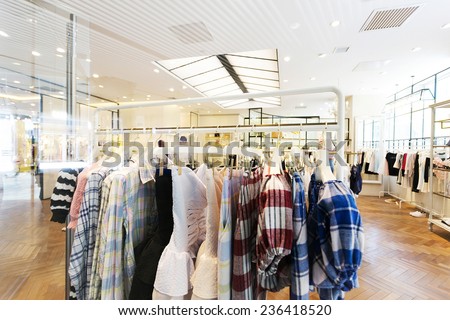 modern fashion shop interior