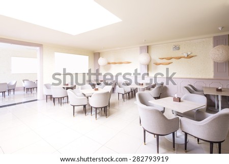 luxury hotel  restaurant interior and furniture