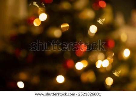 Similar – Image, Stock Photo bright bokeh in the shape of a christmas tree in front of a dark background