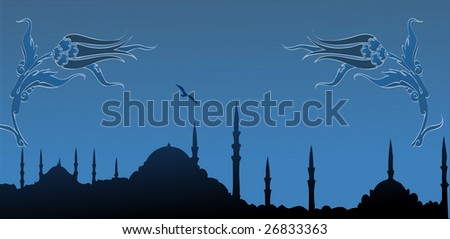 Istanbul Turkey City Silhouette