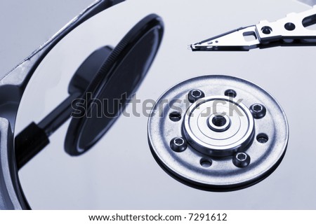 Hard disk details with stethoscope reflection, hard disk diagnosis