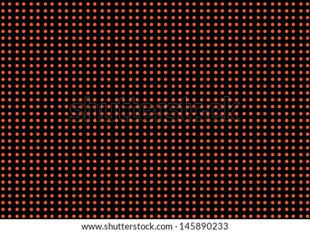 Orange Dots on a Black Background