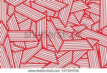 Abstract Red and White Pattern