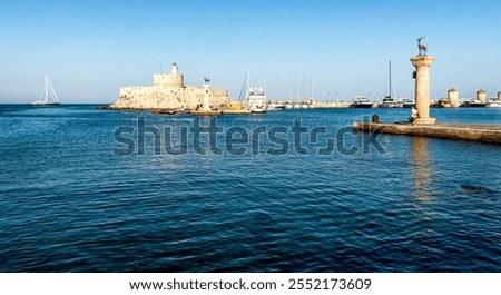 Similar – Image, Stock Photo Quay wall, harbour entrance