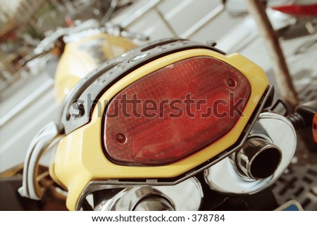 back-end of motorcycle