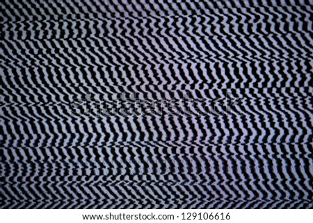 Cable out. Abstract tv pattern texture background. Macro shot.