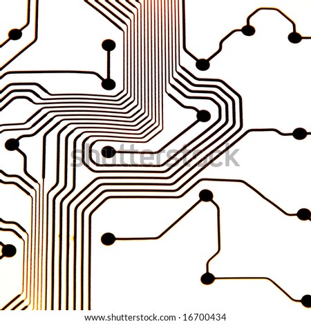 straight hi-key circuit board pattern copper lines
