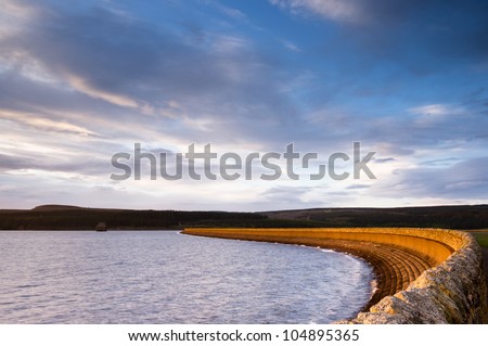 Kielder Dam / Kielder national park has the largest man-made lake in northern europe and largest working forest in england covering 250 square miles