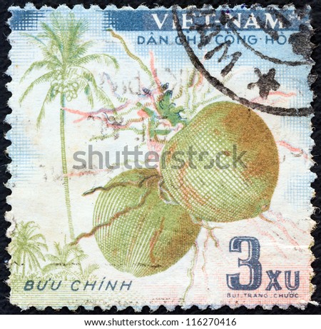 NORTH VIETNAM - CIRCA 1959: A stamp printed in North Vietnam from the \