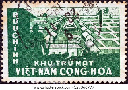 SOUTH VIETNAM - CIRCA 1960: A stamp printed in South Vietnam from the \
