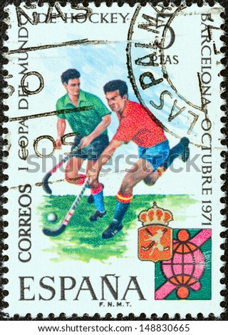 SPAIN - CIRCA 1971: A stamp printed in Spain from the \