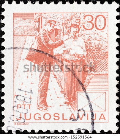 YUGOSLAVIA - CIRCA 1986: A stamp printed in Yugoslavia from the \