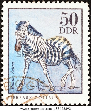 GERMAN DEMOCRATIC REPUBLIC - CIRCA 1975: A stamp printed in Germany from the \