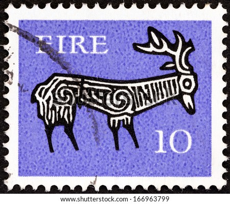 IRELAND - CIRCA 1968: A stamp printed in Ireland from the \