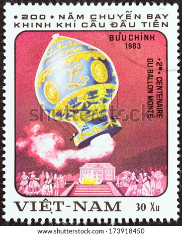 VIETNAM - CIRCA 1983: A stamp printed in North Vietnam from the \