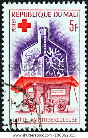 MALI - CIRCA 1965: A stamp printed in Mali from the \