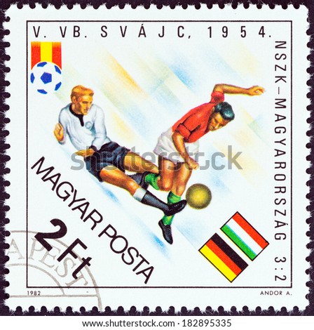 HUNGARY - CIRCA 1982: A stamp printed in Hungary from the 