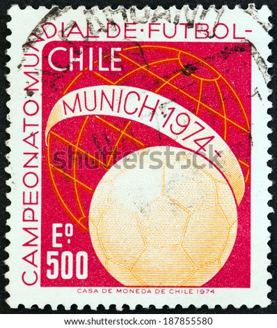 CHILE - CIRCA 1974: A stamp printed in Chile from the 