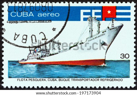 CUBA - CIRCA 1978: A stamp printed in Cuba from the \