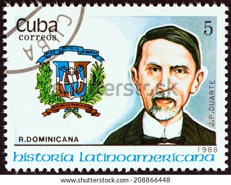 CUBA - CIRCA 1988: A stamp printed in Cuba from the 
