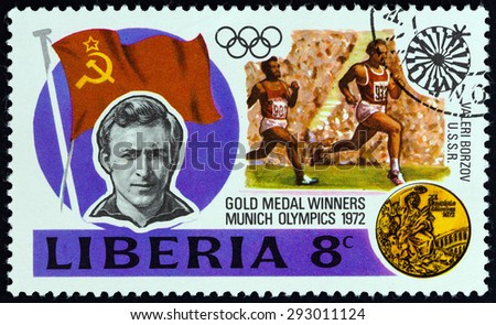 LIBERIA - CIRCA 1973: A stamp printed in Liberia from the 