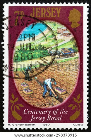 JERSEY - CIRCA 1980: A stamp printed in United Kingdom from the \